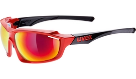 Zonnebril Uvex Sportstyle 710 Red Black Mirror Red