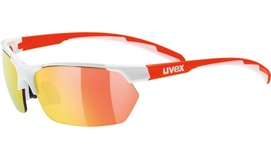 Zonnebril Uvex Sportstyle 114 White Orange Mirror Orange