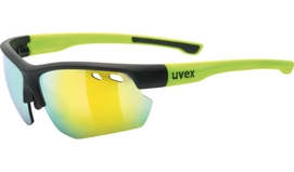 Zonnebril Uvex Sportstyle 115 Black Mat Yellow Mirror Yellow