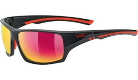 Zonnebril Uvex Sportstyle 222 Pola Black Mat Red Mirror Red