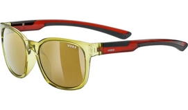 Zonnebril Uvex LGL 31 Pola Khaki Mirror Gold