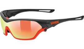 Zonnebril Uvex Sportstyle 705 Black Mat Orange Mirror Orange