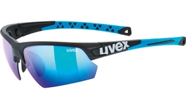 Zonnebril Uvex Sportstyle 224 Black Mat Blue Mirror Blue