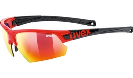 Zonnebril Uvex Sportstyle 224 Red Black Mirror Red