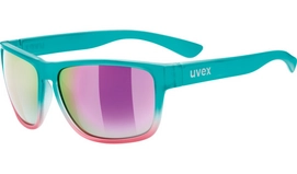 Zonnebril Uvex LGL 36 Turquoise Pink Mirror Pink Dégradé