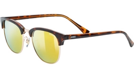 Zonnebril Uvex LGL 37 Pola Havanna Gold Mirror Yellow