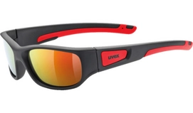 Zonnebril Uvex Sportstyle 506 Black Mat Red Mirror Red