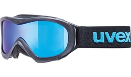 Uvex Wizzard DI Mirror Black Blue Kids Skibril