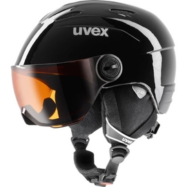 Skihelm Uvex Visor Black Junior