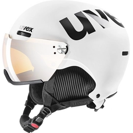 Ski Helmet Uvex Unisex 500 Visor White/Black Matt