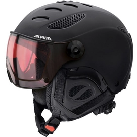 Skihelm Alpina Jump JV QVHM Black Matt