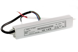 LED Transformator 12V 1,67A Max. 20 Watt Gelijkstroom
