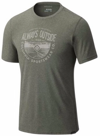 T-Shirt Columbia Men Trail Shaker Cypress Heather Always Outside Kaki