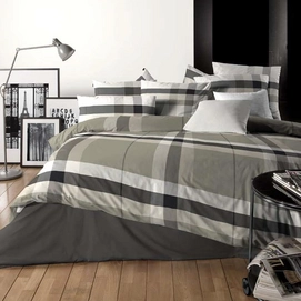 Dekbedovertrek Damai Nero Silver Sand Flanel