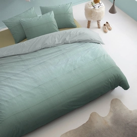Bettwäsche Damai Netting Grün Mako-Satin