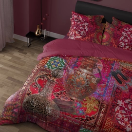 Bettwäsche Damai Cinderella Persia Burgund Mako-Satin