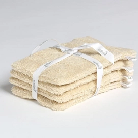 Washandjes Yumeko Terry 15 x 21 cm Light Sand (set van 4)