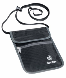 Neck Pouch deuter Security Wallet II Black Graphite
