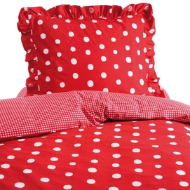 Bettwäsche Damai Dotty Spotty Rot Perkal