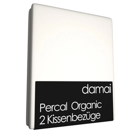 Kissenbezüge Damai Creme Ökologische Perkal (2 Stück)