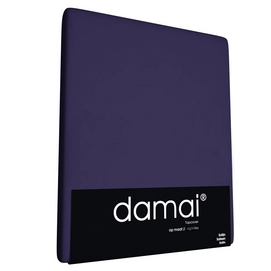 Satijnen Topper Hoeslaken Damai Indigo 8 cm