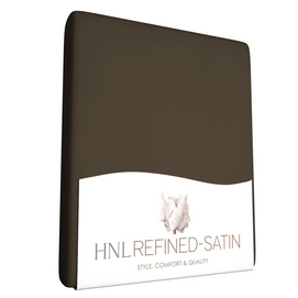 Satijnen Hoeslaken Refined Dark Earth