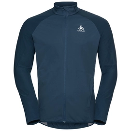 Jacke Odlo Jacket Zeroweight Warm Hybrid Men Blue Wing Teal