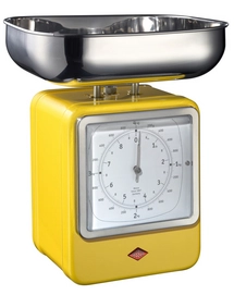 Küchenwaage Mit Uhr Wesco Retro Lemon Gelb