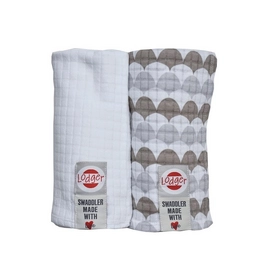 Multidoek Lodger Swaddler Hydrofiel Scandi Print Vase White (2-delig)