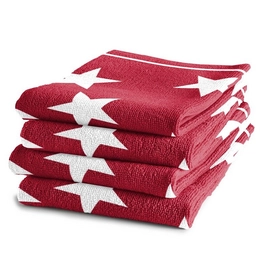 Torchon de Cuisine DDDDD Star Rouge