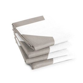Serviette de Thé DDDDD Star Taupe (6 unités)