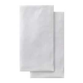 Serviettes DDDDD Rhombus Blanc (Lot de 2)