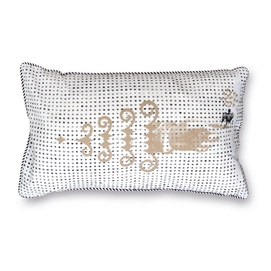 Sierkussen Tinne+Mia Golden Hand Black/Gold (30 x 50 cm)