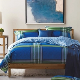 Dekbedovertrek Primaviera Deluxe Berlo Blue Satijn