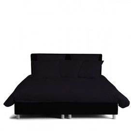 Bettwäsche Damai Einfarbig Schwarz Mako-Satin