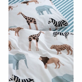 Drap-Housse Studio Ditte Rayures Bleu