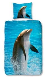Dekbedovertrek Good Morning Dolphin Katoen