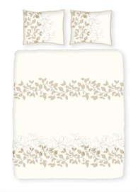 Parure de Lit Satin D'or Darlina Marron/Beige Satin