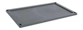 Deksel HAY Colour Crate Lid Plastic Large Charcoal