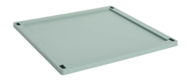 Deksel HAY Colour Crate Lid Plastic Large Square Sage Green