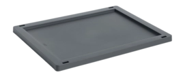 Deksel HAY Colour Crate Lid Plastic Medium Charcoal