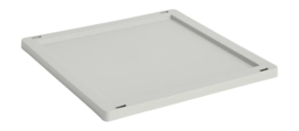 Deksel HAY Colour Crate Lid Plastic Medium Square / Cube Grey