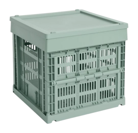 hay-colour-crate-lid-plastic-medium-squarecube-sage-green-82332