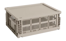 hay-colour-crate-lid-plastic-medium-warm-grey-82324