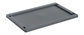 Deksel HAY Colour Crate Lid Plastic Small Charcoal