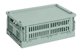 hay-colour-crate-lid-plastic-small-sage-green-82440