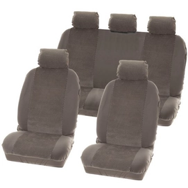 Stoelhoesset Carpoint Denver Grijs (9-delig)