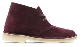 Clarks Originals Women Desert Boot Bordeaux Suede