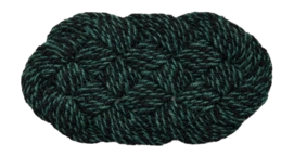 Deurmat HAY Coco Door Mat Swirl Green And Black (40 x 80 cm)