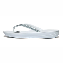 Tongs FitFlop Femmes iQushion Ombre Sparkle Seafoam Blue-Taille 36